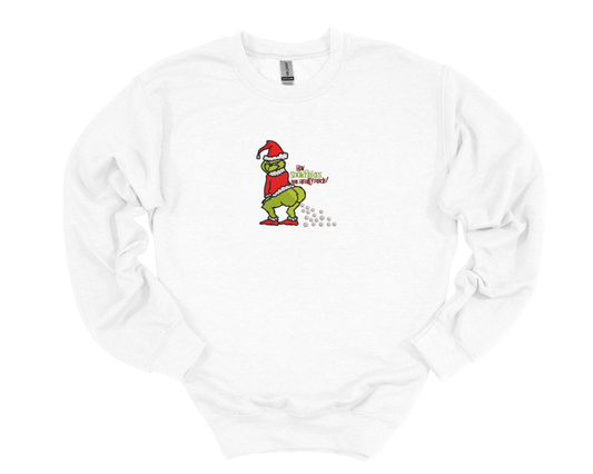 Do Not Eat The Yellow Snow (or the white) | Embroidered Crewneck