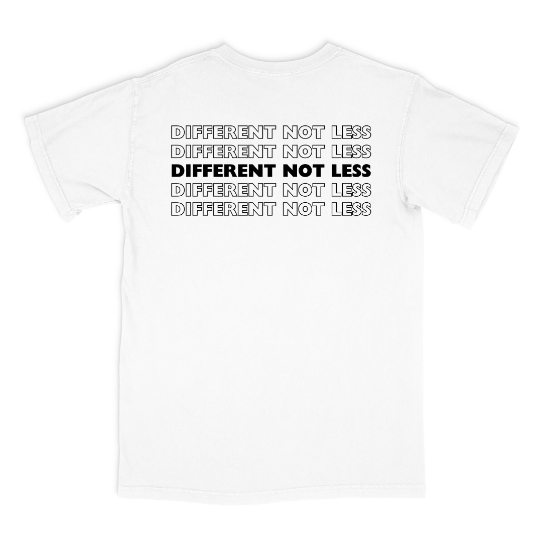 Different Not Less (White)